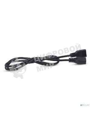 Шнур ввода/вывода Cabeus, IEC 60320 С19, вилка IEC 60320 С20, 3 м, 16А, из кабеля 3х1,5 мм², черный