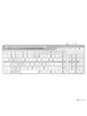 Клавиатура проводная A4Tech Fstyler FK25, USB, белый/серый