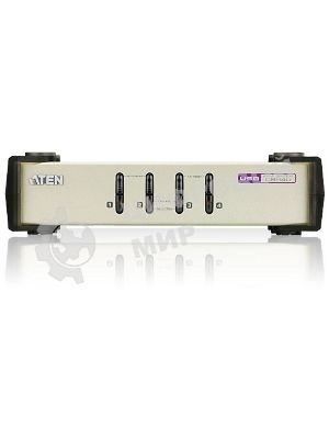 Переключатель ATEN CS84U(-AT) 4-портовый KVM-переключатель 1 user(HDB15(SVGA Female)+KBD(PS/2)+MOUSE(PS/2), KVM-порты: SPHD18(Female). В комплекте: кабели KVM (2L-5201P)-4шт. Не требует внешнего питания