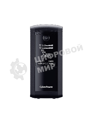 Источник бесперебойного питания UPS CyberPower VP1000ELCD Line-Interactive 1000VA/550W USB/RS-232/RJ11/45 (4 EURO)