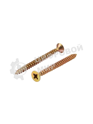 Саморез универсальный Kranz 5х60, желтый цинк, короб (100 шт./уп.)