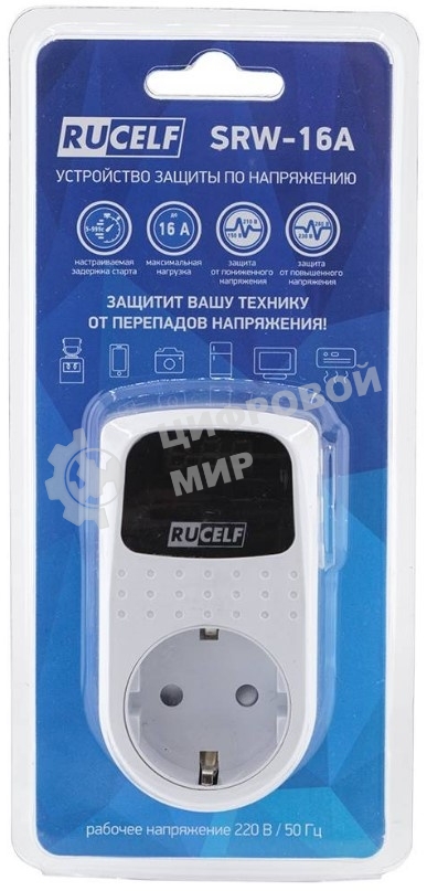 Стабилизатор напряжения Rucelf SRW-16A 3кВА однофазный белый