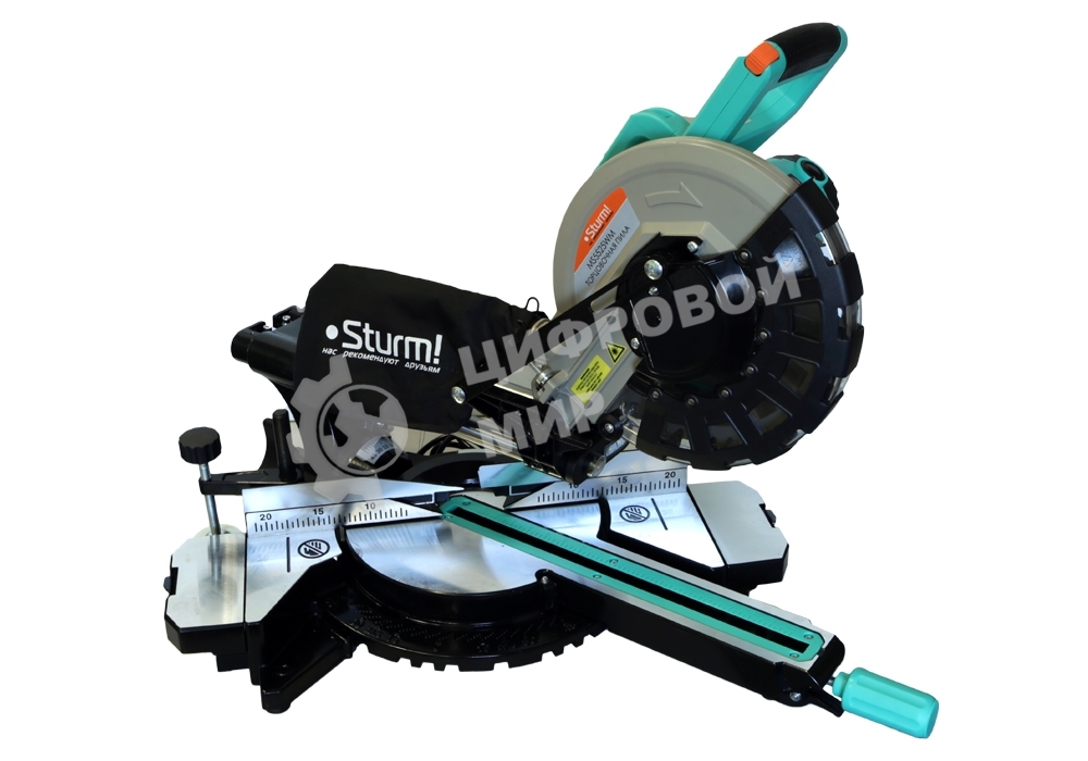 Пила торцовочная Sturm! MS5525WM, 2300 Вт, диск 255 мм, 3200/4500 об/мин, РЕЗКА МЕТАЛЛА, протяг
