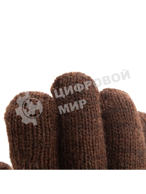 Перчатки трикотажные Сибртех двойные, верблюжья и овечья шерсть, ПВХ покрытие