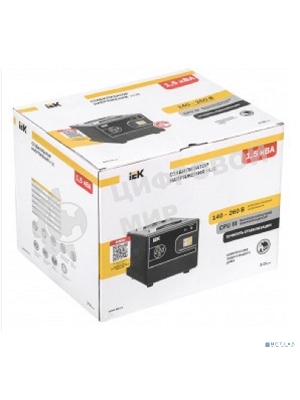 Стабилизатор напряжения переносной Iek IVS21-1-D15-13 HUB 1,5кВА