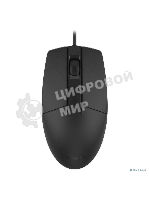 Мышь проводная A4Tech OP-330S черный, 1200 dpi, USB, кнопки - 3