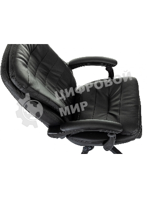 Кресло Бюрократ T-9950MSG-F/BLACK-PU черный, экокожа