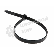 Хомут-стяжка кабельная нейлоновая Rexant 450 x 7,6 мм, черная, упаковка 100 шт.