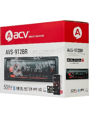 Автомагнитола ACV AVS-912BR 1DIN 4x50Вт
