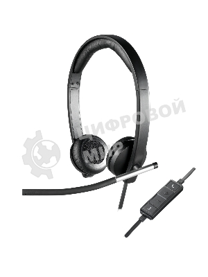 Гарнитура Logitech H650e чёрный, проводная, USB