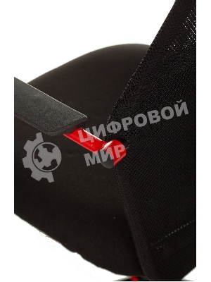 Кресло игровое Zombie ONE черный TW-01 3C11 сетка/ткань с подголов. крестовина металл