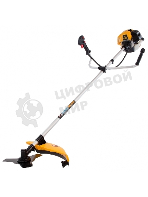 Триммер бензиновый Denzel DR-52, 52 см3, неразъемная штанга, состоит из 2 частей