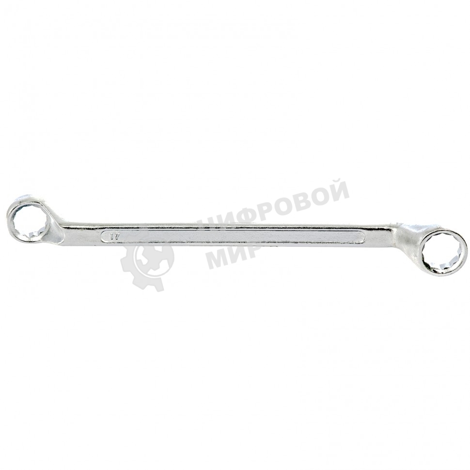 Ключ накидной коленчатый Sparta 17 х 19 мм, хромированный