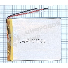 Аккумулятор Li-Pol (батарея) 3*80*98мм 3pin 3.7V/4000mAh
