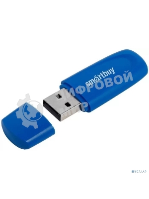 Флешка USB Smartbuy Scout Blue (SB008Gb2SCB), 8Gb, USB 2.0, R/W 15/8, синий