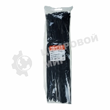Хомут-стяжка кабельная нейлоновая Rexant 450 x 7,6 мм, черная, упаковка 100 шт.