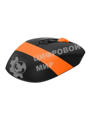Мышь беспроводная A4Tech Fstyler FG10S черный/оранжевый, 2000 dpi, радиоканал, USB, кнопки - 4