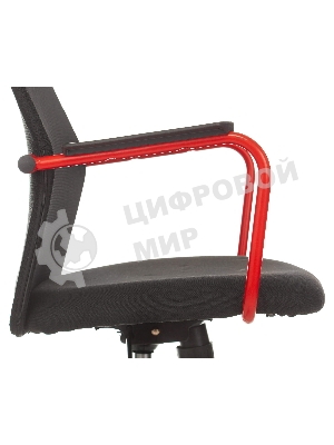 Кресло игровое Zombie ONE черный TW-01 3C11 сетка/ткань с подголов. крестовина металл