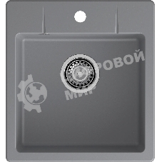 Мойка GRANFEST URBAN 245 1-чаша 450x490мм, монтаж: врезной, материал: кварц, темно-серый