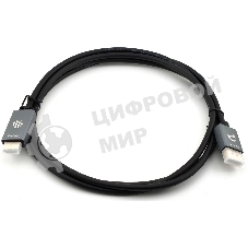 Кабель аудио-видео Cactus CS-DP-HDMI-1.2-2 DisplayPort (m)/HDMI (m) 2м. позолоч.конт. черный