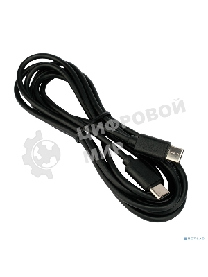 Кабель USB2.0 Гарнизон GCC-USB2-CMCM-6, Type-C/Type-C, 3А, 45Вт, PD/QC3.0, медь, 1.8м, черный, пакет