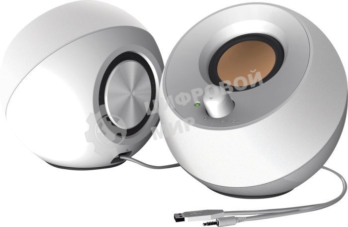 Акустическая система Creative PEBBLE MF1680 2.0 белый 4.4Вт