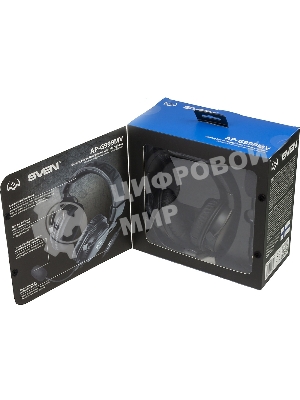 Гарнитура Sven AP-G999MV чёрный, проводная, 3.5 мм