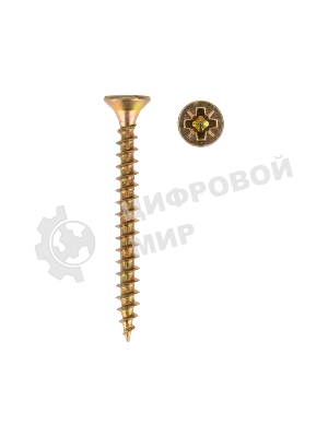 Саморез универсальный Kranz 3.5х35, желтый цинк, пакет (50 шт./уп.)