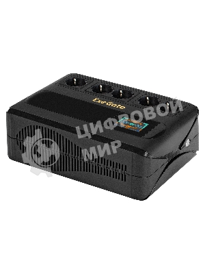 Источник бесперебойного питания ExeGate NEO Smart BU-600.LCD.AVR.5SH 600VA/360W, цветной LCD-дисплей, AVR, 5*Schuko, черный