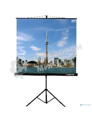 Экран на треноге Lumien 127x127см Eco View LEV-100104 1:1 напольный рулонный
