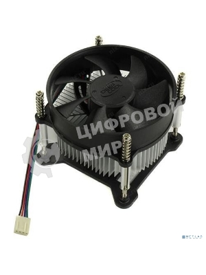 Кулер для процессора DEEPCOOL CK-11508 PWM черный, 92 мм, алюминий, 2200 об/мин, 30.1 дБ, 4 pin, 65 Вт, 70 мм