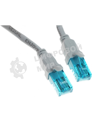 Патч-корд Vention прямой UTP cat.5е, RJ45 - 1,5м. Серый