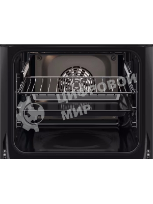 Встраиваемый духовой шкаф Electrolux EOF5F50BV, Электрический духовой шкаф с конвекцией, приготовление на пару, объем 65 л, 8 режимов, очистка каталитическая, 2 стекла в дверце, направляющие проволочные + телескопические (1 уровень)белый