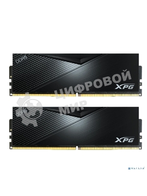 Оперативная память XPG Lancer, DDR5, 32GB (2x16GB), 6400MHz, CL32, DIMM, с радиаторами, черный