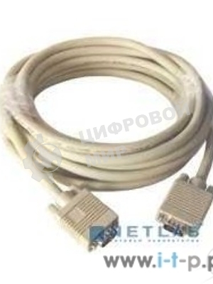 Кабель Gembird/Cablexpert VGA Premium, 15M/15M,5.0м, серый, тройной экран, феррит.кольца