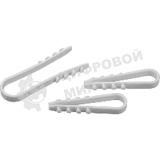 Дюбель-хомут Navigator NCU-5-10-45-50/WH для круглого кабеля белый (уп. 50 шт)