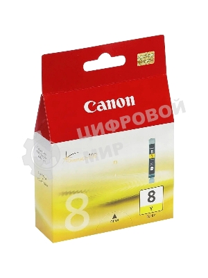Картридж струйный CLI-8Y (0623B024), для Canon 4200/5200/MP500/MP800, Желтый, 490 стр.