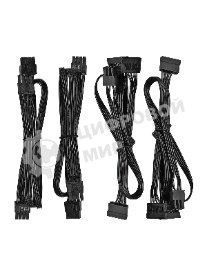 Блок питания серверный 400W ExeGate ServerPRO-400PAS (ATX, APFC, КПД 80% (80 PLUS), 12cm fan, 24pin, 2x(4+4)pin, 4xPCI-E, 6xSATA, 4xIDE, Cable Management, black)