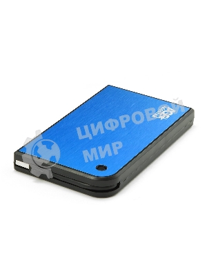 Внешний корпус для HDD/SSD AgeStar 3UB2A14 SATA II пластик/алюминий синий 2.5
