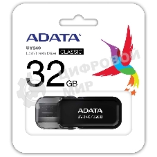 Флешка USB ADATA UV240 (AUV240-32G-RBK), 32Gb, USB 2.0, R/W 15/5, черный