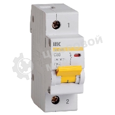 Выключатель автоматический модульный 1п C 80А 10кА ВА47-100 IEK MVA40-1-080-C