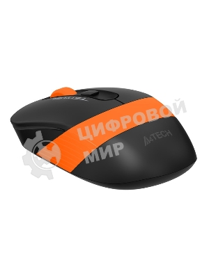 Мышь беспроводная A4Tech Fstyler FG10S черный/оранжевый, 2000 dpi, радиоканал, USB, кнопки - 4