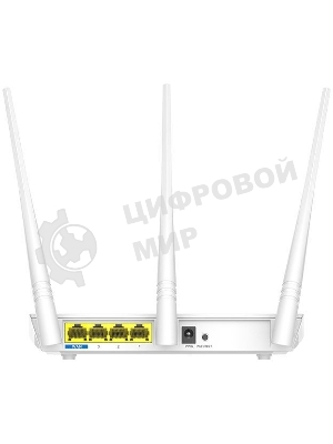 Сетевое оборудование TENDA F3 маршрутизатор 802.11n, до300Мбит/с, 2T2R, LAN: 3х10/100Мбит/с, WAN: 1х10/100Мбит/c, 3 внешние антенны 5дБи.
