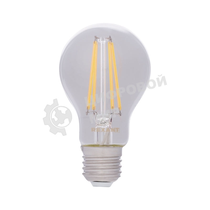 Лампа светодиодная филаментная Rexant Груша A60 11.5 Вт 1380 Лм 2400K E27 золотистая колба