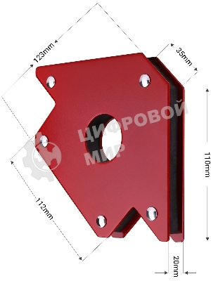 Магнитный угольник Deko DKMC3 970гр (065-0642)