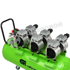 Компрессор безмаслянный малошумный Сибртех МБ 2250/100, 2250 Вт, 100л, 400 л/мин