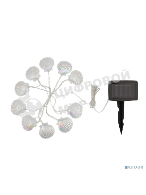 Каскад Lamper Хранитель жемчужины LED 4 м с выносной солнечной панелью 2 м и аккумулятором, холодное белое свечение