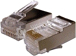 Коннектор LANMASTER RJ45 STP 8P8C, универсальный, cat.6, 100 шт.