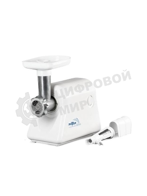 Мясорубка электрическая Ротор Дива-Р ЭМШ 35/300-2 белый, 1500 Вт, 0.6 кг/мин, реверс, насадки - 2