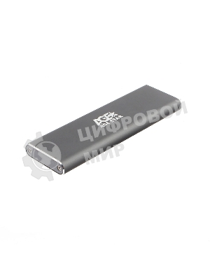 Внешний корпус USB 3.1 Type-C M.2 NVME (M-key) AgeStar 31UBNV1C (GRAY), алюминий, черный